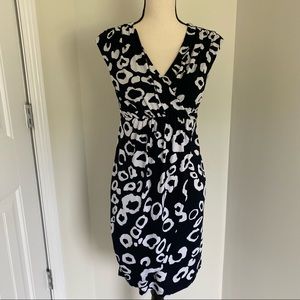 Navy Leopard Dress Size 4